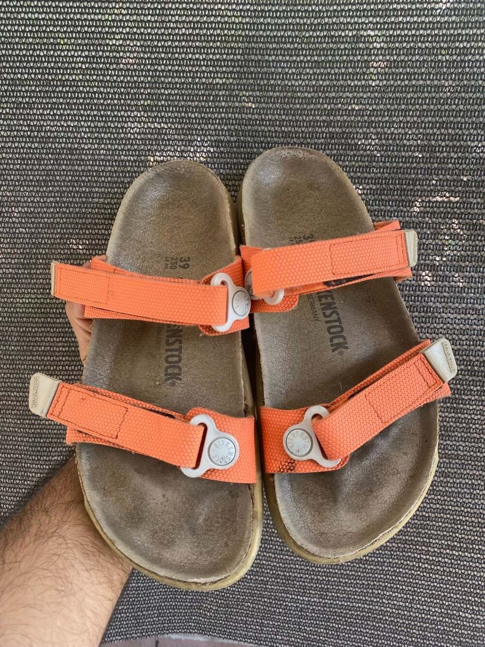 Birkenstock Atacama Orange Two-Strap Sandals Size 39 size 8 for women